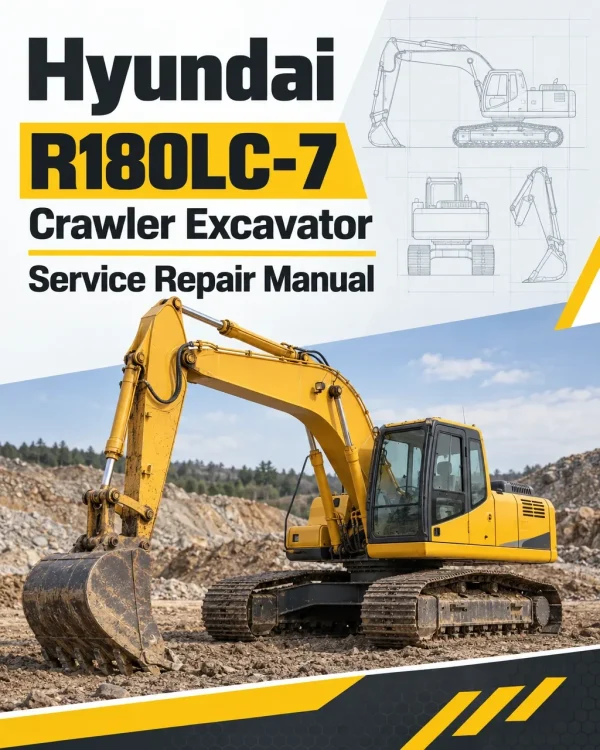 Hyundai R180LC-7 Crawler Excavator Service Repair Manual