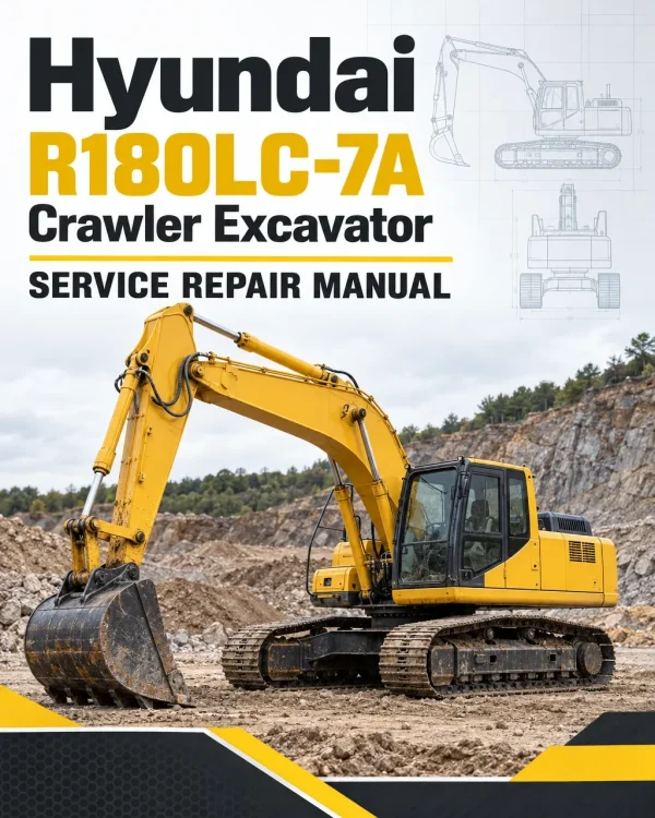 Hyundai R180LC-7A Crawler Excavator Service Repair Manual Hyundai R180LC-7A Crawler Excavator Service Repair Manual