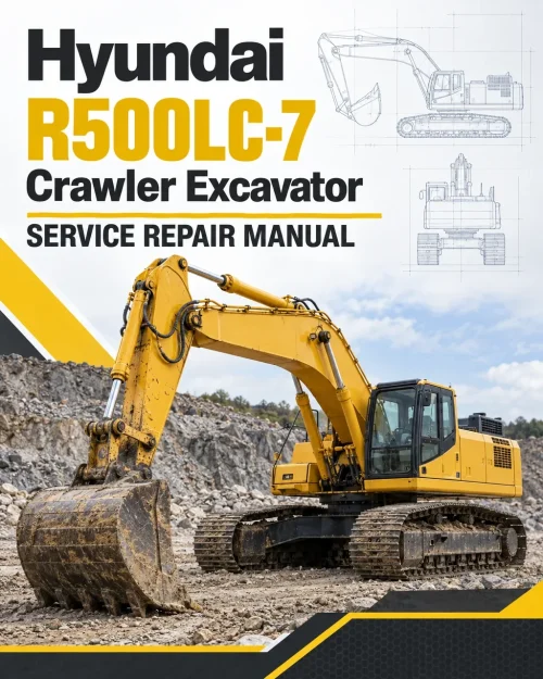 Hyundai R500LC-7 Crawler Excavator Service Repair Manual