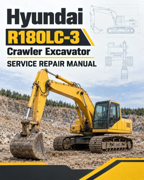 Hyundai R180LC-3 Crawler Excavator Service Repair Manual