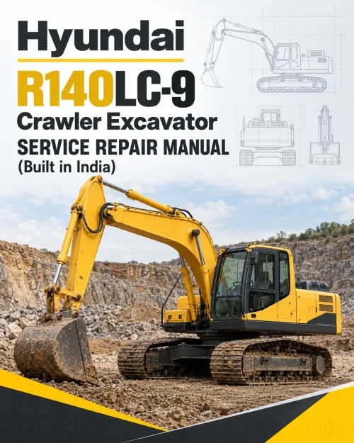 Hyundai R140LC-9 Crawler Excavator Service Repair Manual (Built in India)