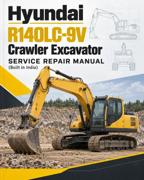 Hyundai R140LC-9V Crawler Excavator Service Repair Manual (Built in India)