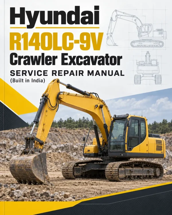 Hyundai R140LC-9V Crawler Excavator Service Repair Manual (Built in India) Hyundai R140LC-9V Crawler Excavator Service Repair Manual (Built in India)
