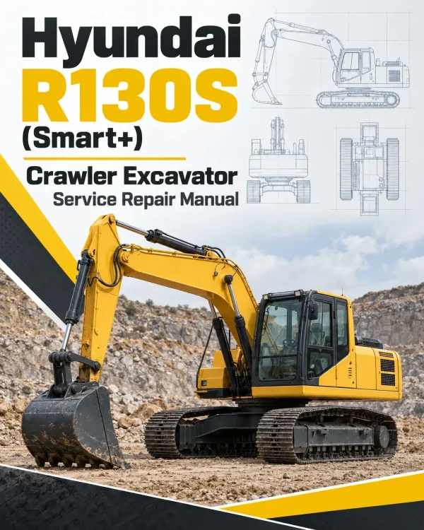 Hyundai R130S (Smart+) Crawler Excavator Service Repair Manual (Built in India)