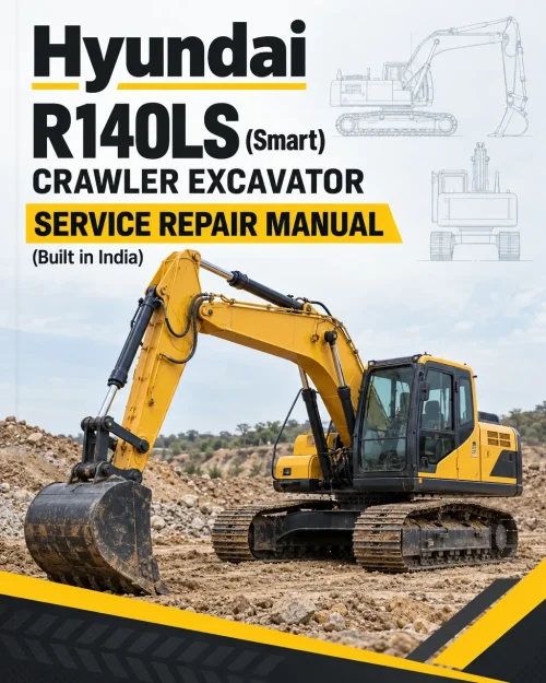 Hyundai R140LS (Smart) Crawler Excavator Service Repair Manual (Built in India)