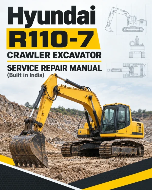 Hyundai R110-7 Crawler Excavator Service Repair Manual (Built in India) Hyundai R110-7 Crawler Excavator Service Repair Manual (Built in India)