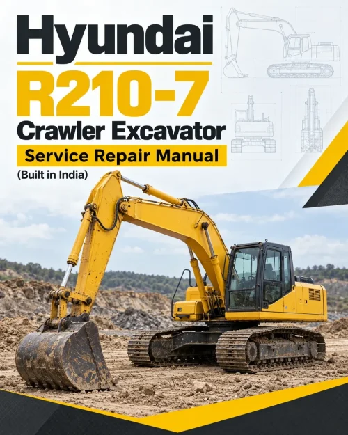 Hyundai R210-7 Crawler Excavator Service Repair Manual (Built in India)