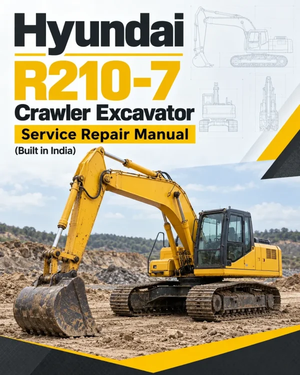 Hyundai R210-7 Crawler Excavator Service Repair Manual (Built in India)