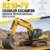 Hyundai R210-7V Crawler Excavator Service Repair Manual (Built in India)