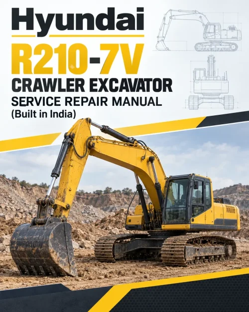 Hyundai R210-7V Crawler Excavator Service Repair Manual (Built in India)