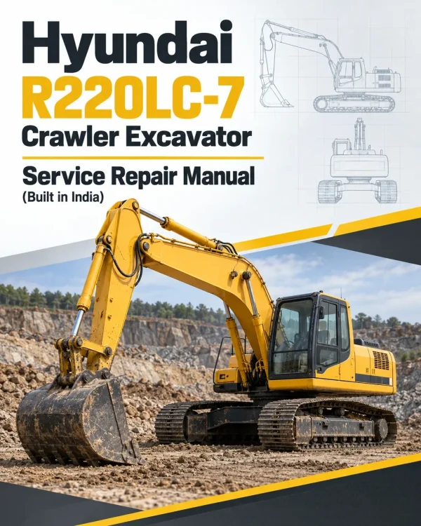 Hyundai R220LC-7 Crawler Excavator Service Repair Manual (Built in India) Hyundai R220LC-7 Crawler Excavator Service Repair Manual (Built in India)