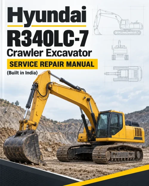 Hyundai R340LC-7 Crawler Excavator Service Repair Manual (Built in India)