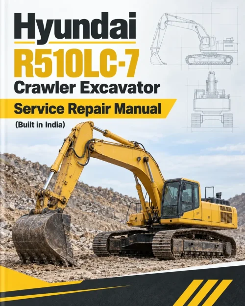 Hyundai R510LC-7 Crawler Excavator Service Repair Manual (Built in India)