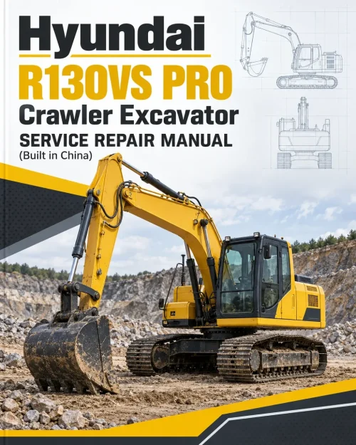 Hyundai R130VS PRO Crawler Excavator Service Repair Manual (Built in China)