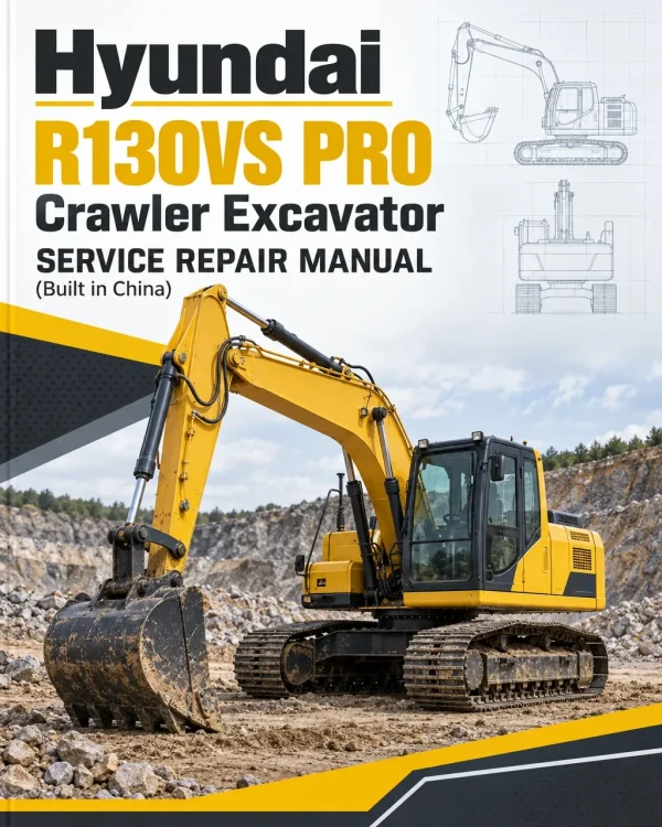 Hyundai R130VS PRO Crawler Excavator Service Repair Manual (Built in China) Hyundai R130VS PRO Crawler Excavator Service Repair Manual (Built in China)
