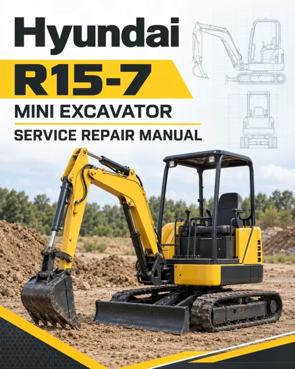 Hyundai R15-7 Mini Excavator Service Repair Manual Hyundai R15-7 Mini Excavator Service Repair Manual