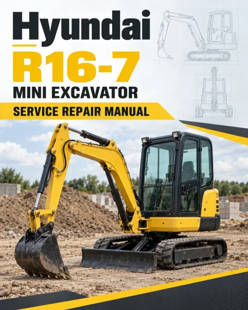 Hyundai R16-7 Mini Excavator Service Repair Manual Hyundai R16-7 Mini Excavator Service Repair Manual