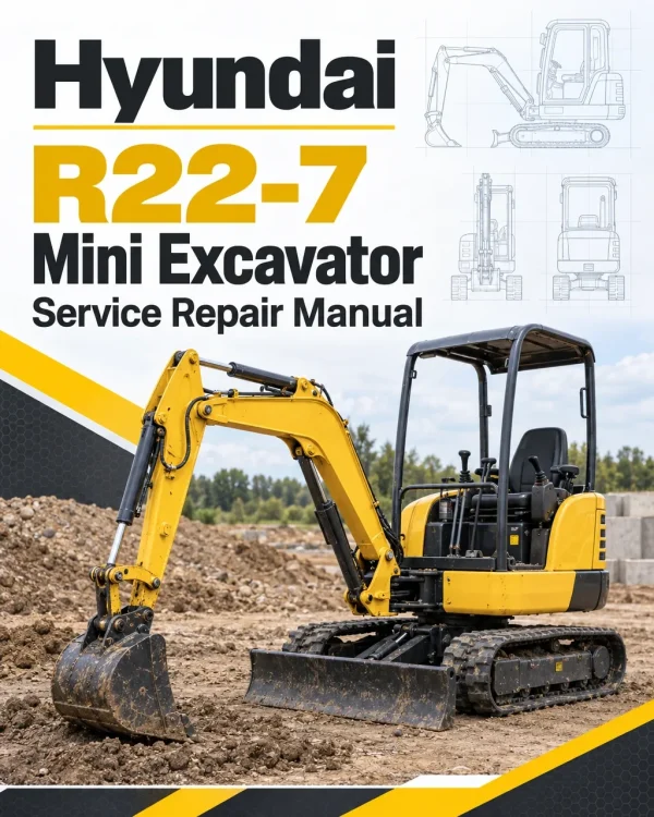 Hyundai R22-7 Mini Excavator Service Repair Manual Hyundai R22-7 Mini Excavator Service Repair Manual