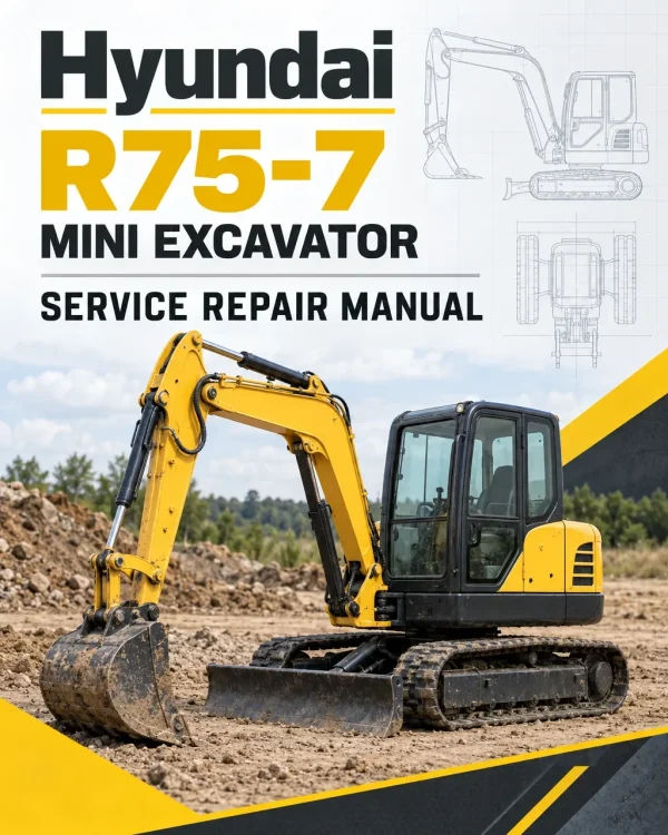 Hyundai R75-7 Mini Excavator Service Repair Manual Hyundai R75-7 Mini Excavator Service Repair Manual