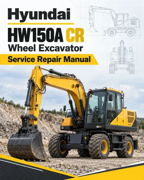Hyundai HW150A CR Wheel Excavator Service Repair Manual