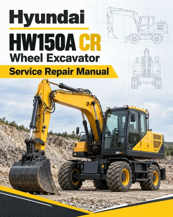 Hyundai HW150A CR Wheel Excavator Service Repair Manual