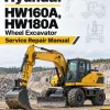 Hyundai HW160A, HW180A Wheel Excavator Service Repair Manual