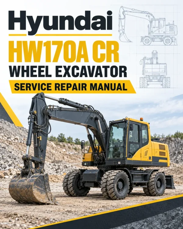 Hyundai HW170A CR Wheel Excavator Service Repair Manual
