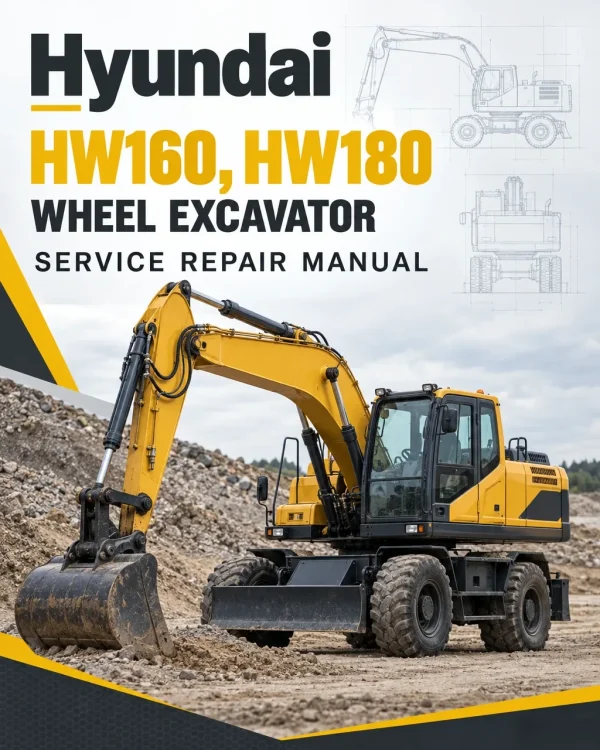 Hyundai HW160, HW180 Wheel Excavator Service Repair Manual Hyundai HW160, HW180 Wheel Excavator Service Repair Manual