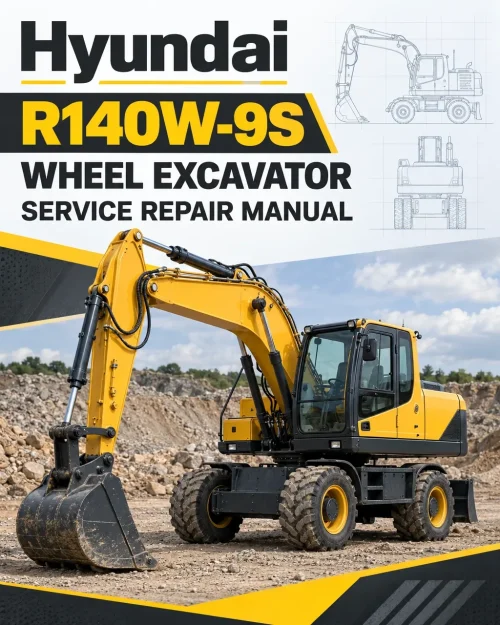 Hyundai R140W-9S Wheel Excavator Service Repair Manual