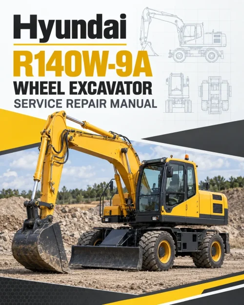 Hyundai R140W-9A Wheel Excavator Service Repair Manual