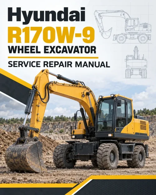 Hyundai R170W-9 Wheel Excavator Service Repair Manual