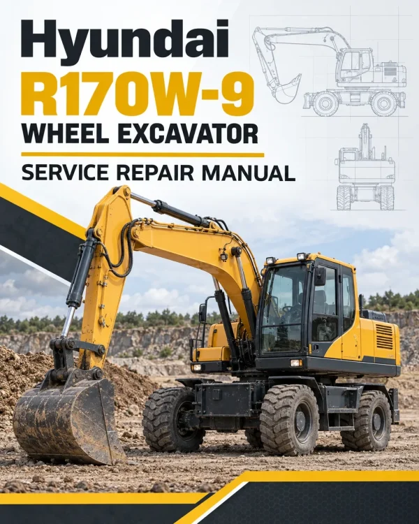 Hyundai R170W-9 Wheel Excavator Service Repair Manual