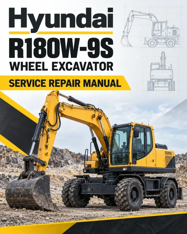 Hyundai R180W-9S Wheel Excavator Service Repair Manual