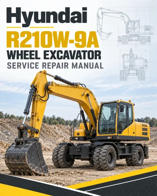 Hyundai R210W-9A Wheel Excavator Service Repair Manual