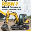 Hyundai R55W-7 Wheel Excavator Service Repair Manual