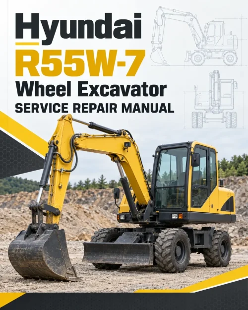 Hyundai R55W-7 Wheel Excavator Service Repair Manual