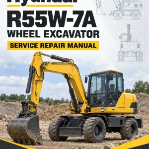 Hyundai R55W-7A Wheel Excavator Service Repair Manual