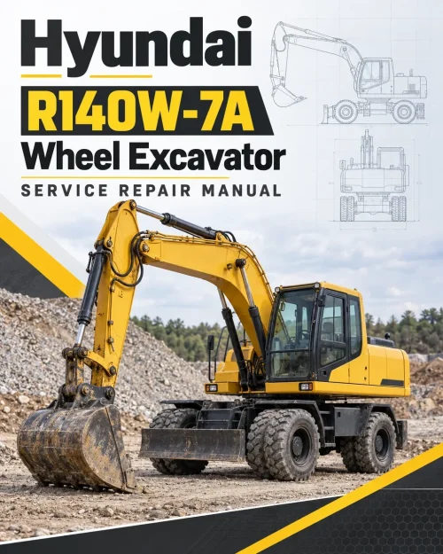 Hyundai R140W-7A Wheel Excavator Service Repair Manual