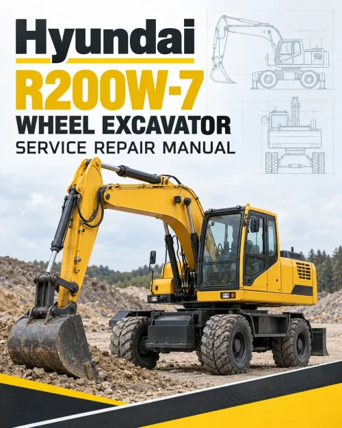 Hyundai R200W-7 Wheel Excavator Service Repair Manual