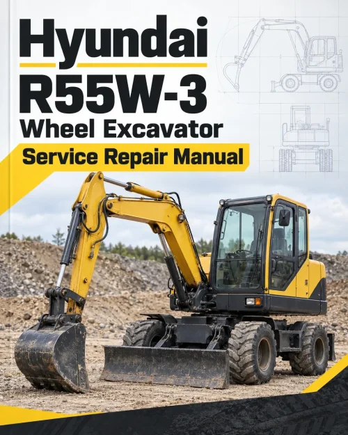 Hyundai R55W-3 Wheel Excavator Service Repair Manual