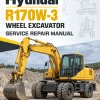 Hyundai R170W-3 Wheel Excavator Service Repair Manual