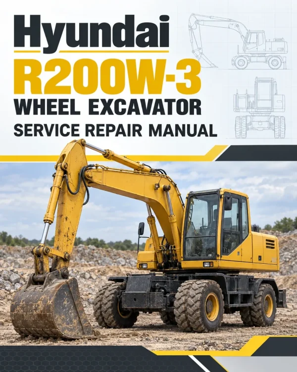 Hyundai R200W-3 Wheel Excavator Service Repair Manual Hyundai R200W-3 Wheel Excavator Service Repair Manual