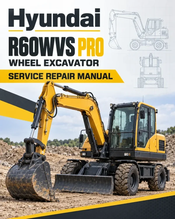 Hyundai R60WVS PRO Wheel Excavator Service Repair Manual