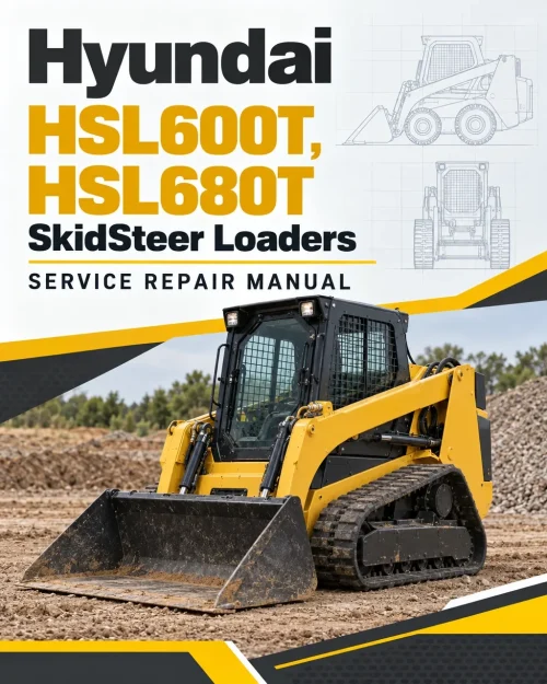 Hyundai HSL600T, HSL680T SkidSteer Loaders Service Repair Manual Hyundai HSL600T, HSL680T SkidSteer Loaders Service Repair Manual