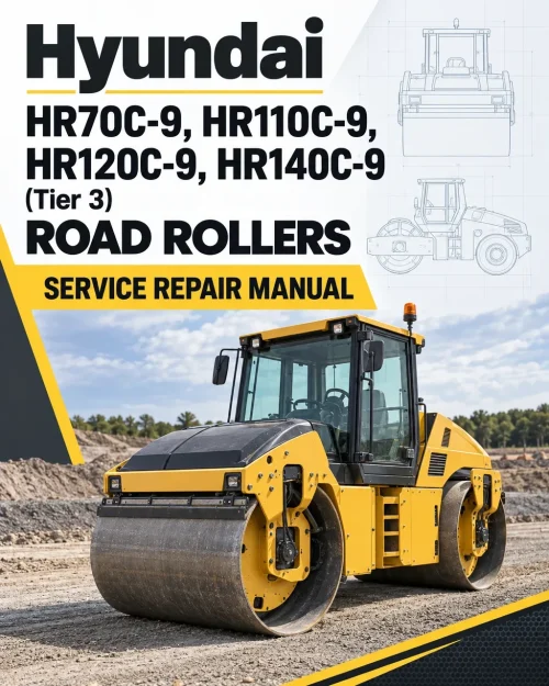 Hyundai HR70C-9, HR110C-9, HR120C-9, HR140C-9 (Tier 3) Road Rollers Service Repair Manual Hyundai HR70C-9, HR110C-9, HR120C-9, HR140C-9 (Tier 3) Road Rollers Service Repair Manual