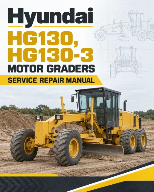 Hyundai HG130, HG130-3 Motor Graders Service Repair Manual Hyundai HG130, HG130-3 Motor Graders Service Repair Manual