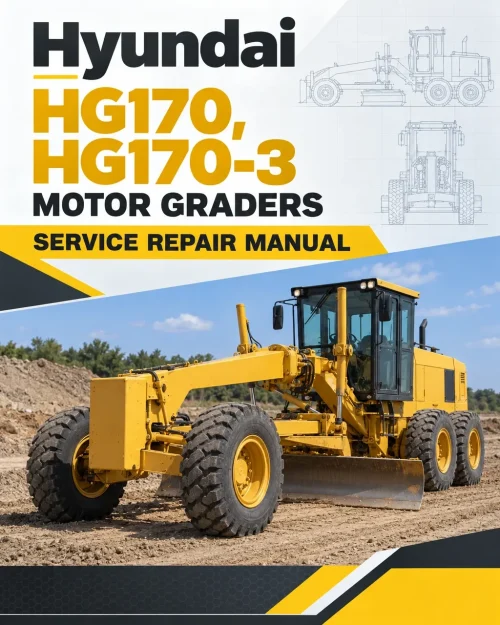 Hyundai HG170, HG170-3 Motor Graders Service Repair Manual Hyundai HG170, HG170-3 Motor Graders Service Repair Manual