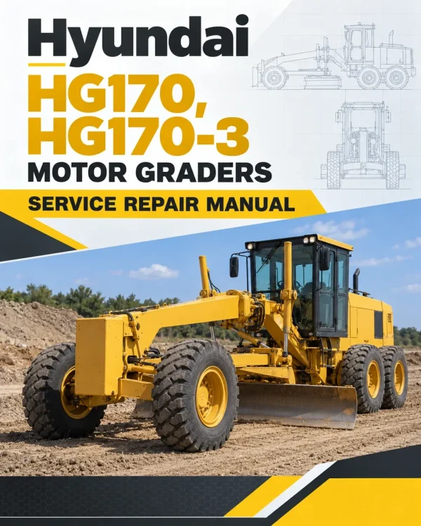 Hyundai HG170, HG170-3 Motor Graders Service Repair Manual Hyundai HG170, HG170-3 Motor Graders Service Repair Manual
