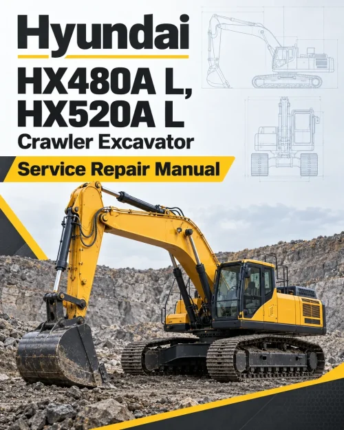 Hyundai HX480A L, HX520A L Crawler Excavator Service Repair Manual