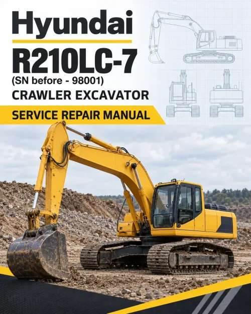 Hyundai R210LC-7 (SN before - 98001)Crawler Excavator Service Repair Manual Hyundai R210LC-7 (SN before - 98001)Crawler Excavator Service Repair Manual